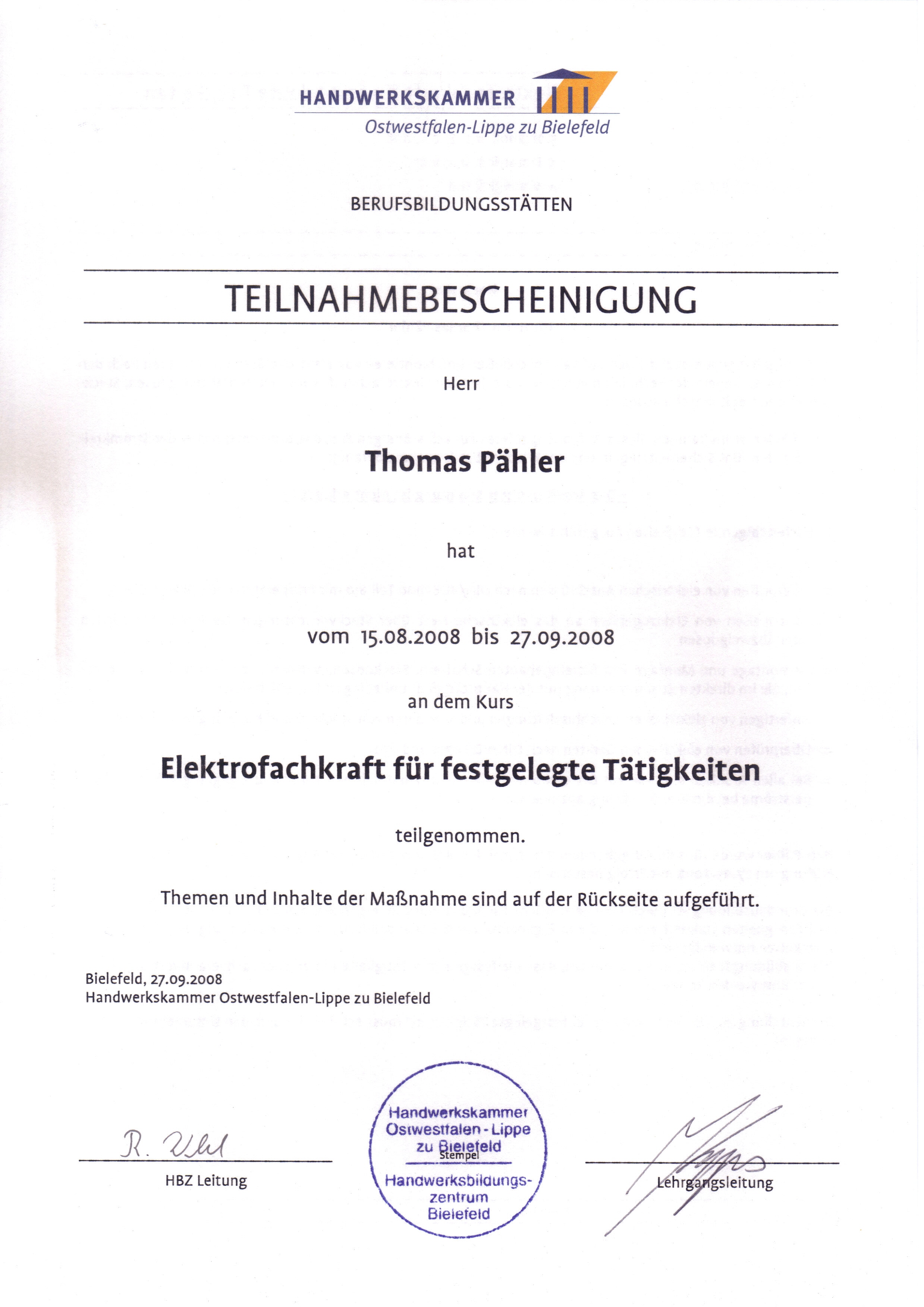 Elektrofachkraft