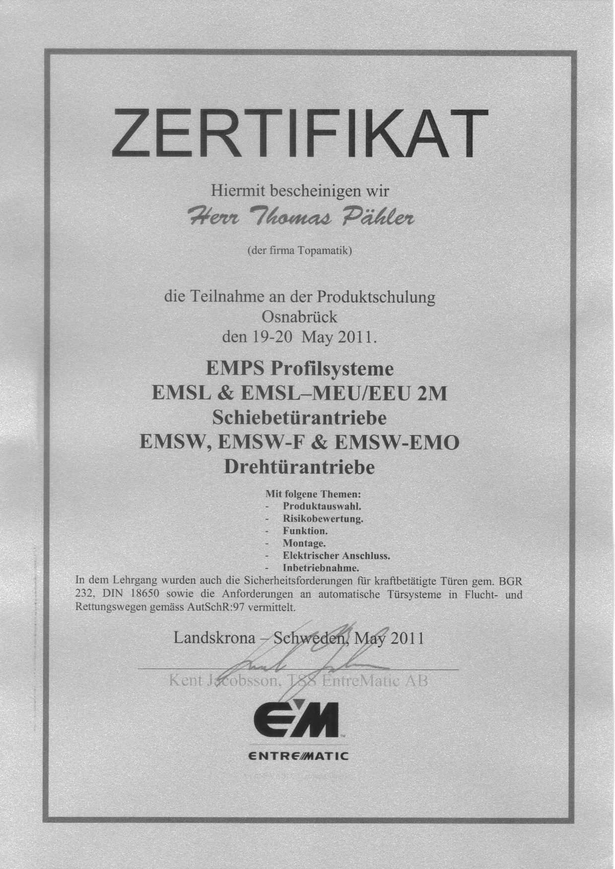 Entrematic